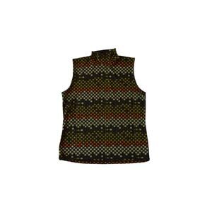 Y2K Susan Lawrence Polka Dot Top Sleeveless Sheer Mesh Blouse